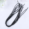 thumbnail image 4 of 10 Pairs Pins Thin Shoelace Round Waxed Shoe Laces Man Miss 100X0.5CM Black, 4 of 5