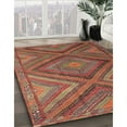 thumbnail image 3 of Ahgly Company Machine Washable Indoor Square Traditional Red Area Rugs, 6' Square, 3 of 7