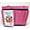 Pink, variant on Allary #1640 Toiletry Tote, Pink/Black