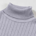 thumbnail image 3 of Yyeselk Men's Casual Slim Fit Turtleneck Pullover Sweaters Ribbed Knitted Long Sleeve High Neck Basic Sweaters Tops Gray XXXL, 3 of 5