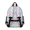 thumbnail image 3 of White Cow Scarf Pattern Backpack for School,Cute School Bag,Schoolbag with Adjustable Shoulder Straps & Padded Back,15.25"x11.5"x5.25", 3 of 5