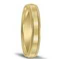 thumbnail image 2 of SZUL Men's 10K Yellow Gold 4mm Wedding Band with Ribbed Milgrain Center, 2 of 4