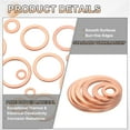 thumbnail image 3 of 100 Pack M16 Flat Washer Copper Washer Sealing Rings, 16mm ID 22mm OD 1mm Thick, 3 of 6