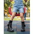 thumbnail image 3 of Botin Para Niña Yuyin® Charol Negro Brillos Moño Lindo negro 16, 3 of 8