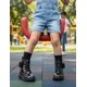 thumbnail image 3 of Botin Para Niña Yuyin® Charol Negro Brillos Moño Lindo negro 21, 3 of 8