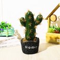 thumbnail image 4 of Gwong Decoración hogareña Cactus artificial Suculento Planta Cemento Pot Bonsai Inicio Balcón Decoración de escritorio Gwong 21038106, 4 of 7