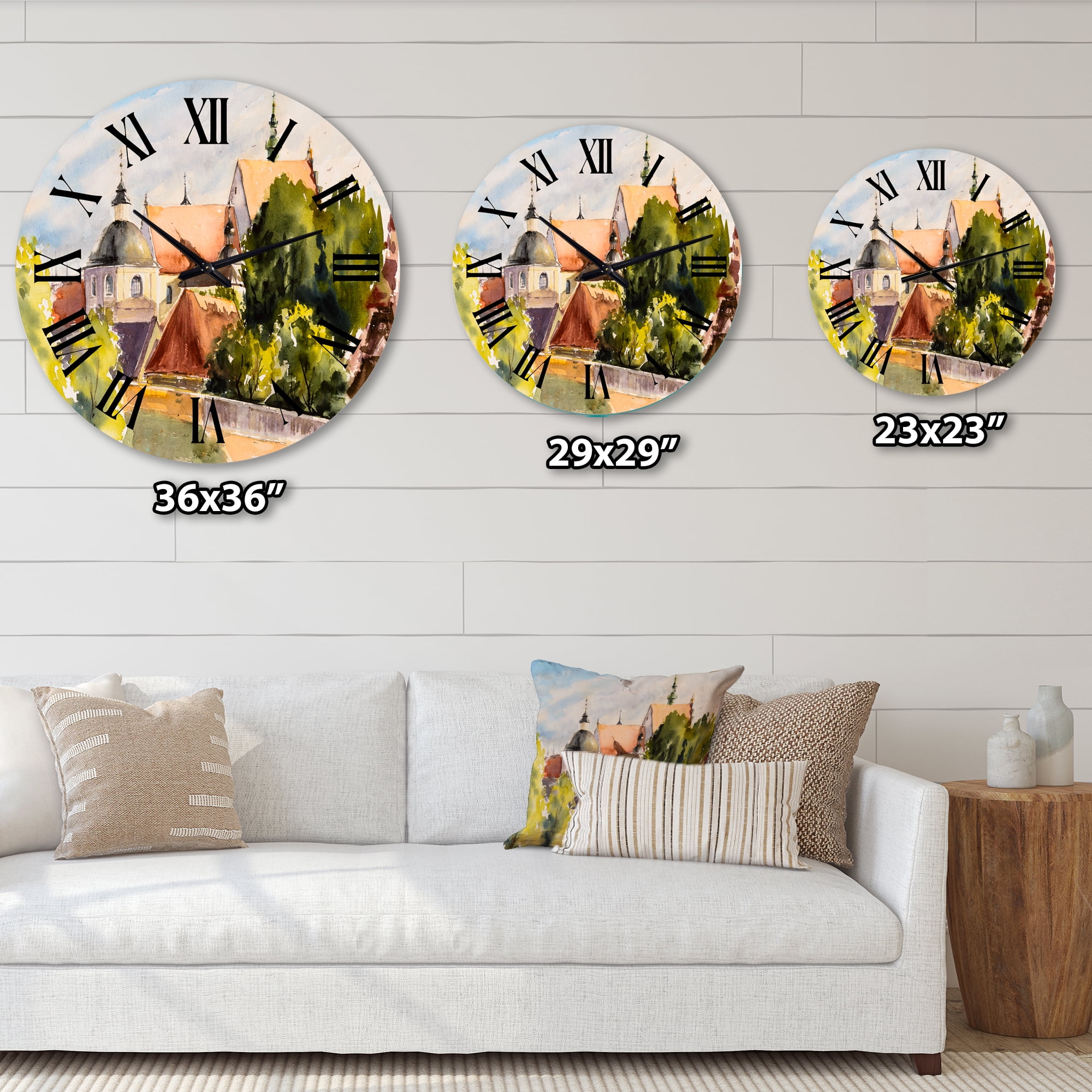 Designart 1 in Quartz Traditional Wall Clock