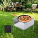 thumbnail image 4 of Estufa de leña plegable portátil de material acero inoxidable Estufa de parrilla de para acampar libre Cocina Mochilero de picnic, 4 of 8