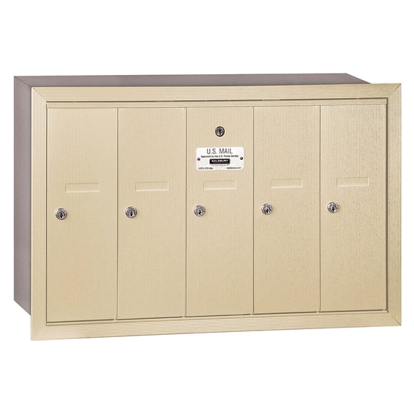 Mailbox Salsbury Industries 3505SRP con montaje empotrado, 5 puertas