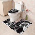 thumbnail image 5 of Yooshoverk 4 Pcs Valentine's Day Shower Curtain Set with Non Slip Rugs Toilet Lid Cover Bath Mat U Shaped Mat Bathroom Curtain Waterproof Shower Curtain Decor, 5 of 6