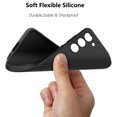 thumbnail image 5 of Galaxy S24 FE 5G Case, Takfox Samsung Galaxy S24 FE 5G 6.7" Basic Case [Frosted] Shockproof Case Liquid Silicone Gel Rubber Soft TPU Anti-slip Bumper Thin Matte Slim Phone Case Covers,Black, 5 of 7