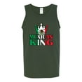 thumbnail image 2 of Wild Bobby Mexican King Latin Pride Men Graphic Tank Top, Forest Green, XX-Large, 2 of 5