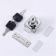 thumbnail image 4 of Glass Door Lock, Chrome Steel Lock, 4 of 4