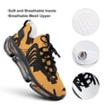 thumbnail image 4 of Halloween Pattern Pumpkin Broom Ghost Spider Web Walking Shoes for Men Woman Lightweight Tennis Fashion Elastic Sports Shoes Cushion Basketball Shoes, 4 of 7
