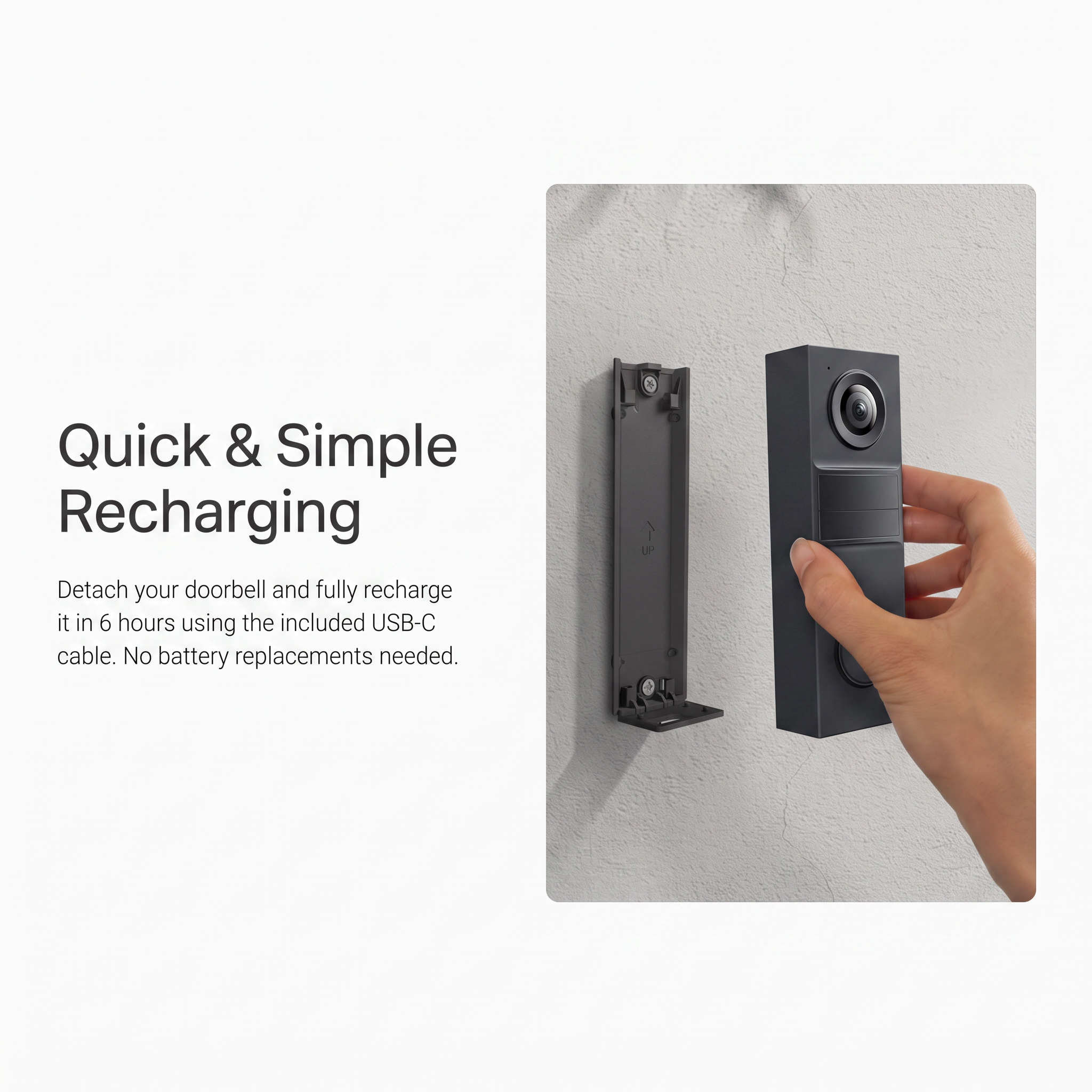 TP-Link Tapo TD20 Smart Video Doorbell, 2K, 160° View photo 5
