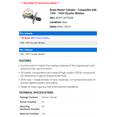 thumbnail image 2 of Brake Master Cylinder - Compatible with 1956 - 1959 Chrysler Windsor 1957 1958, 2 of 2