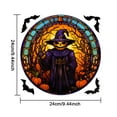 thumbnail image 2 of Halloween Window Decals - 9.5 Inch Removable Static Cling Stickers (3D Scary Ghost Decor for Glass Doors/Windows), 2 of 6