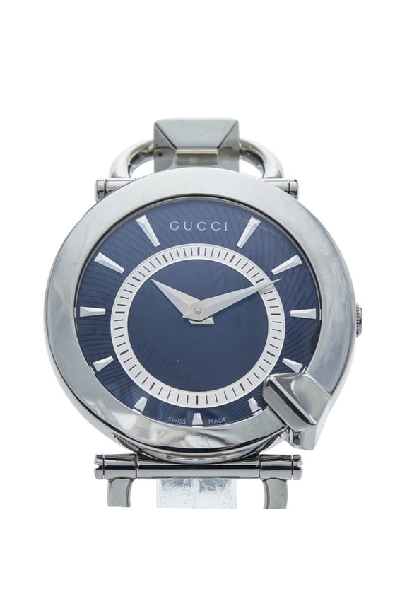 Pre-Owned Gucci Chiodo Watch, 122.5mm Quartz, Black Dial, Stainless Steel, Women's,... (Good)