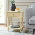 thumbnail image 2 of SAFAVIEH Siobhan Solid Rustic 24" Nightstand with Storage Drawer, Vanilla, 2 of 13