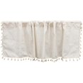 thumbnail image 2 of Cafe Valance Curtain Kitchen Valances for Window Beige Polyester Cotton Privacy 1Pack, 2 of 4