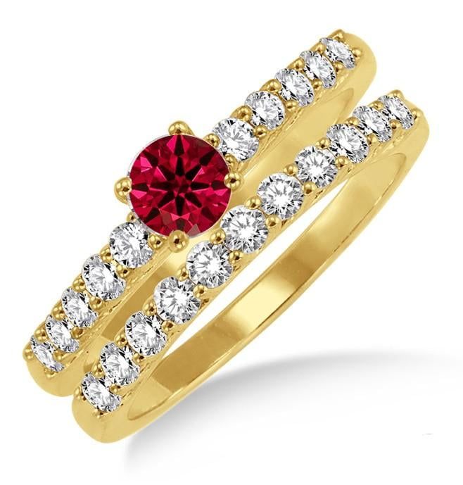 Details about   Natural Certified 5 Ct Handmade 14K Gold Plated Solitaire Ruby Gem Wedding Ring 