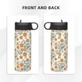 thumbnail image 3 of Honeii Sunflowers 5 Print 18 oz Insulated Water Bottle with Straw Lid, Stainless Steel Sports Water Bottles, Double Walled Vacuum, Leak Proof, 3 of 8
