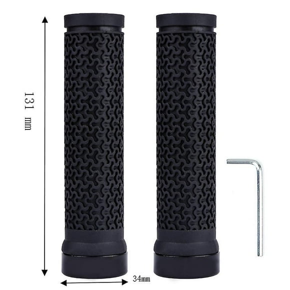 Bike Handlebar Grips, Single Lock On Bicycle Handle Bar, For Bmx, Mountain, Mtb, Beach Cruiser, Scooter, Folding Bike, Soft Non-slip-rubber Hand Grip