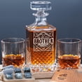 thumbnail image 1 of Set de decantadores de whisky PONPUR Gifts para Brother con 2 vasos, 1 of 8