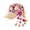 Multicolor, variant on Women's Knitted Sunflower Hollow-Out Baseball Cap, Crochet Floral Boho Hat with Flower Tassels, Yellow