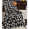 thumbnail image 2 of zuhoeo Lightweight Throw Blanket- Halloween Themed, Soft, Cozy and Plush- Throw Blankets, Perfect for Lounging This Spooky Season, 50 x 60 inches, Autumn Leaves, Throw Blanket, 2 of 6