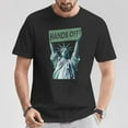 thumbnail image 2 of Resist and Protest T-Shirt – Hands Off Statue of Liberty Graphic Tee for Men & Women, Civil Rights Activism Shirt, Pro-Democracy March Outfit, Patriotic Liberty Symbol Protest Top, 2 of 3