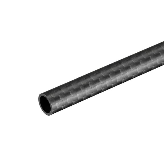 Uxcell Carbon Fiber Round Tube 8x6x500mm 3K Roll Wrapped Matt for RC Airplane 1 Pack