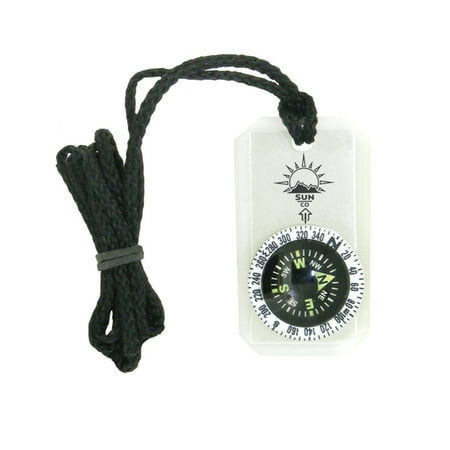 Jacket Compass - MiniComp II - Zipperpull Mini Compass with Rotating Bexel | Easy-to-Read Orienteering Compass for Jacket, Parka, or Pack