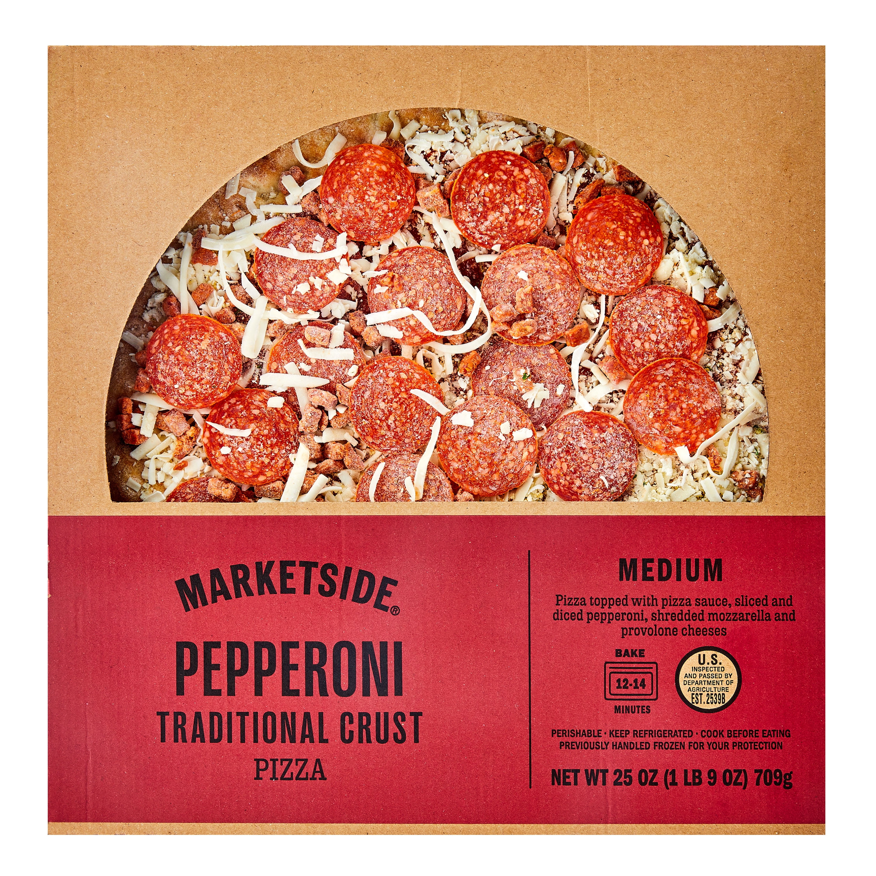 Marketside Pepperoni Pizza, Traditional Crust, Extra Large, 16