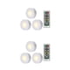 thumbnail image 2 of Yuarrent Luz nocturna inalámbrica Control remoto LED Puck Luces Gabinete interior Herramienta de iluminación Luz nocturna 3 piezas y 1 control 2piezas, 2 of 6