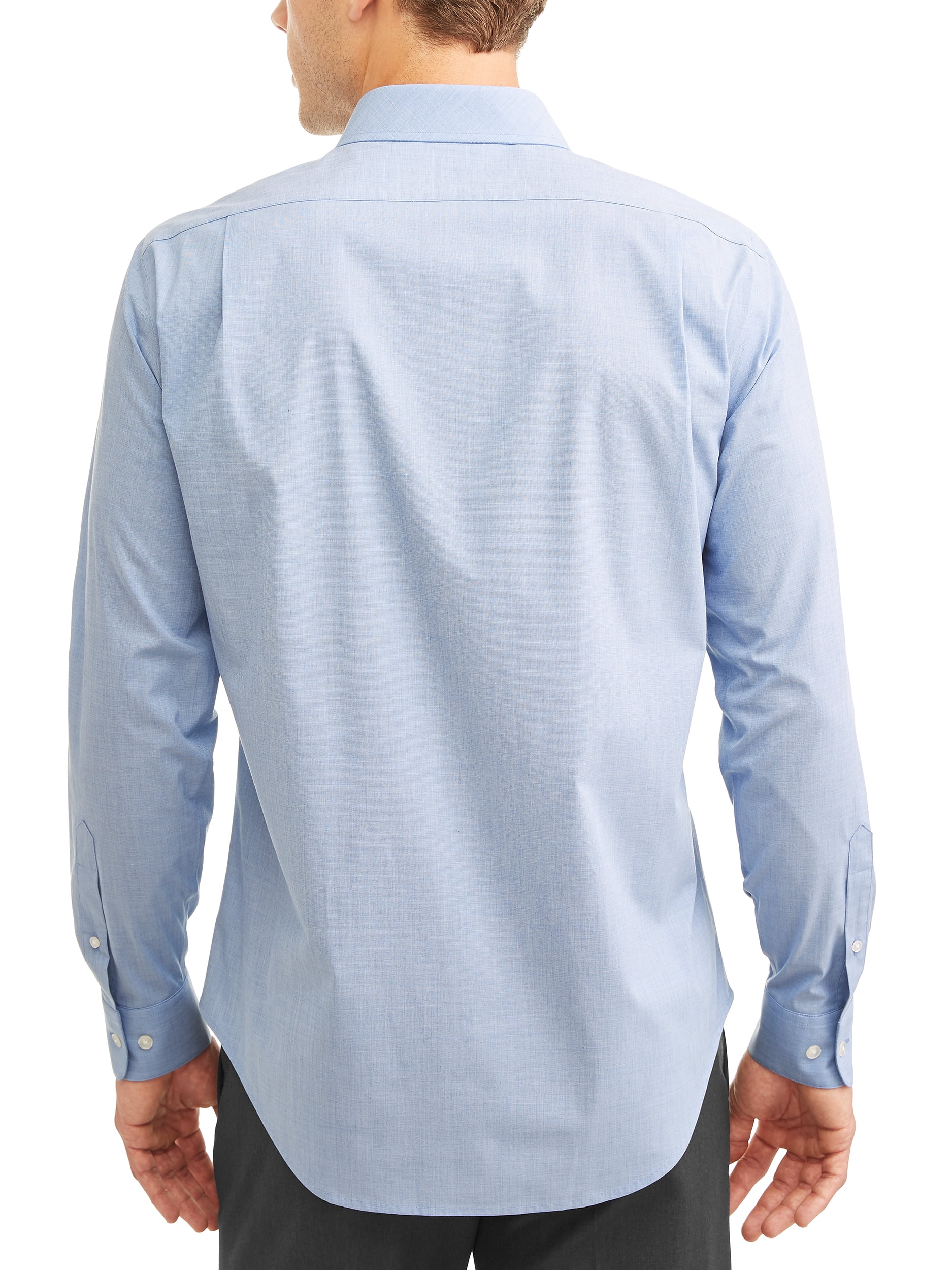 George Men's Long Sleeve Performance Dress Shirt, Up to 3XL