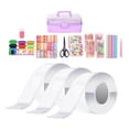 thumbnail image 3 of Ruban Adhésif Double Face Imperméable Rubans Transparents 5cm avec Boîte de Rangement 3 Pcs Transparent, 3 of 9