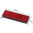 thumbnail image 2 of Réflecteurs, Autocollants Rouges Haute Luminosité pour une Visibilité Améliorée, Coussinets en Mousse Auto-Adhésifs pour la Sécurité sur les Portails, Vélos, Caravanes, Remorques, Camions, Camping-Cars, 2 of 5