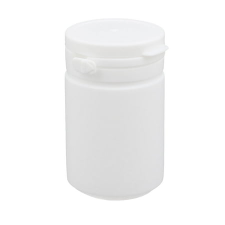 - Unique Bargains 60ml Plastic White Round Solid Powder Bottle Storage Container Jar