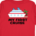 thumbnail image 4 of Inktastic My First Cruise with Cruise Ship and Palm Trees Boys or Girls Long Sleeve Toddler T-Shirt, 4 of 5