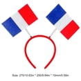 thumbnail image 2 of Aro para el pelo con bandera de Francia competición de bandas de fútbol para mujeres y niñas, 2 of 4