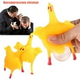 thumbnail image 2 of Funny Chicken & Egg Keychain - Squishy Stress Relief Toy | Novelty Hen Ornament | Bright Yellow Miniature Desk Decor | 15ml Pocket-Sized Fidget Toy, 2 of 8