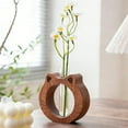 thumbnail image 6 of Cat Shaped Wooden Plant Propagation Stations Plant,Plants Stand Indoor with Glass Test Tube Planter Wall Decor Gifts for Women Mom （Coffee）, 6 of 6