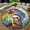 Sloth, variant on Round Rug, Golf Cart2 Animal Lover Gift Soft Washable Carpet, Non-Slip Floor Mat for Living Room Bedroom Home Decor 24 Inch