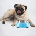 thumbnail image 5 of Acaricie el cuenco del animal doméstico del cuenco del gato de la melamina de la capa doble del cuenco de la comida del cuenco del perro del acero inoxidable, 5 of 5