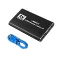 thumbnail image 1 of JIAHAOO 4K HD to USB 3.0 Video Capture Device 1080P 60Hz for Game Streaming OBS Recording Mic Headphone for Windows Mac Linux, 1 of 10