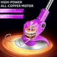 thumbnail image 3 of KingFurt 3-in-1 Wheel Edger Mini-Mower, Electric Weed Wacker 2x1.5A Battery Powered, 3 of 10
