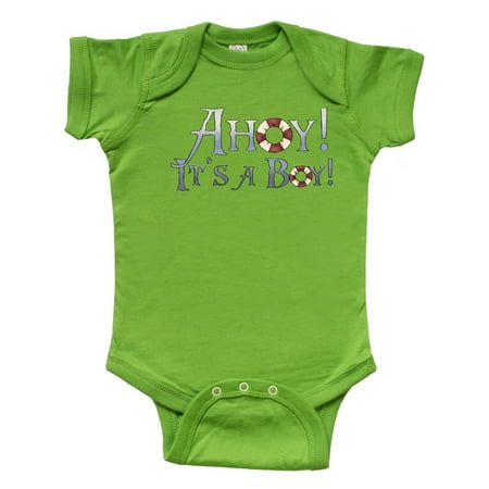 

Inktastic Ahoy It s a Boy Gift Baby Boy Bodysuit