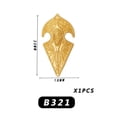 thumbnail image 4 of Accesorios para armas de la época medieval, casco, armadura, escudo, escenas de montaje, bloques de construcción, accesorios de juguete para niños, regalos, 4 of 5