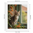 thumbnail image 2 of Paint by Numbers Kit for Adults, Cat Sitting By Window Flowers Paint by Numbers, Easy Paint by Numbers Kit for Adults Beginner, DIY Adult Paint by Number Kits on Canvas, 12x16in Home Decor, 2 of 7